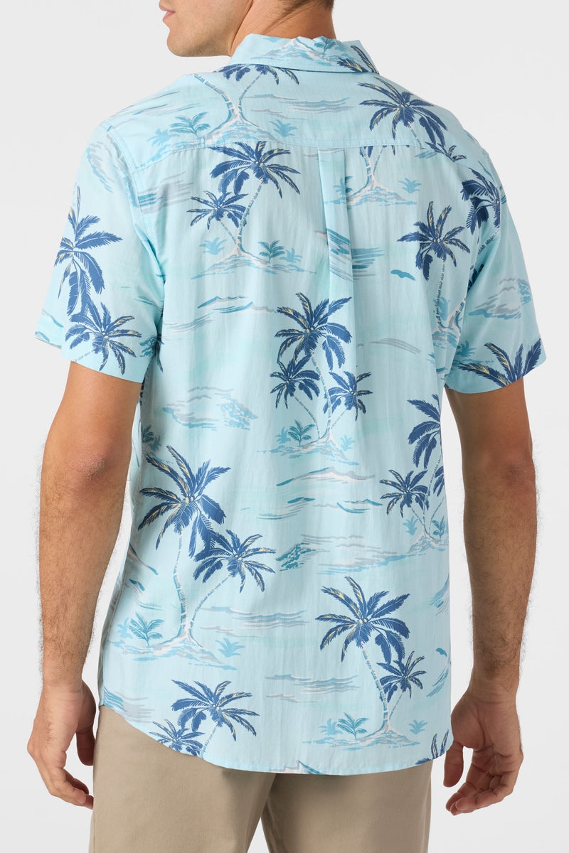 Oasis Eco Standard Short Sleeve Button-Down Shirt - Sky Blue