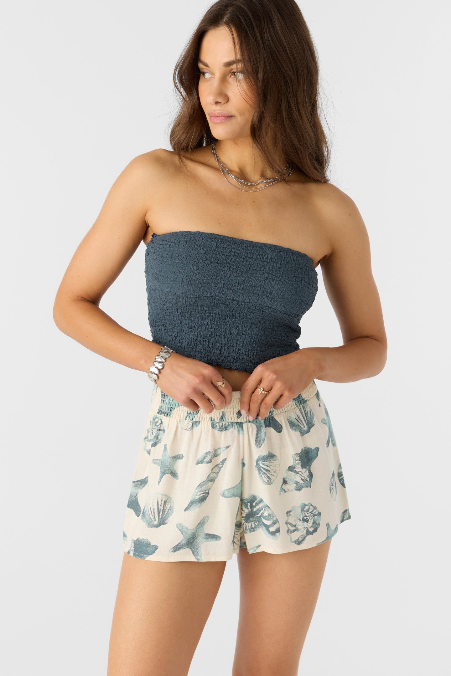 Jonie Seashells Shorts - Winter White