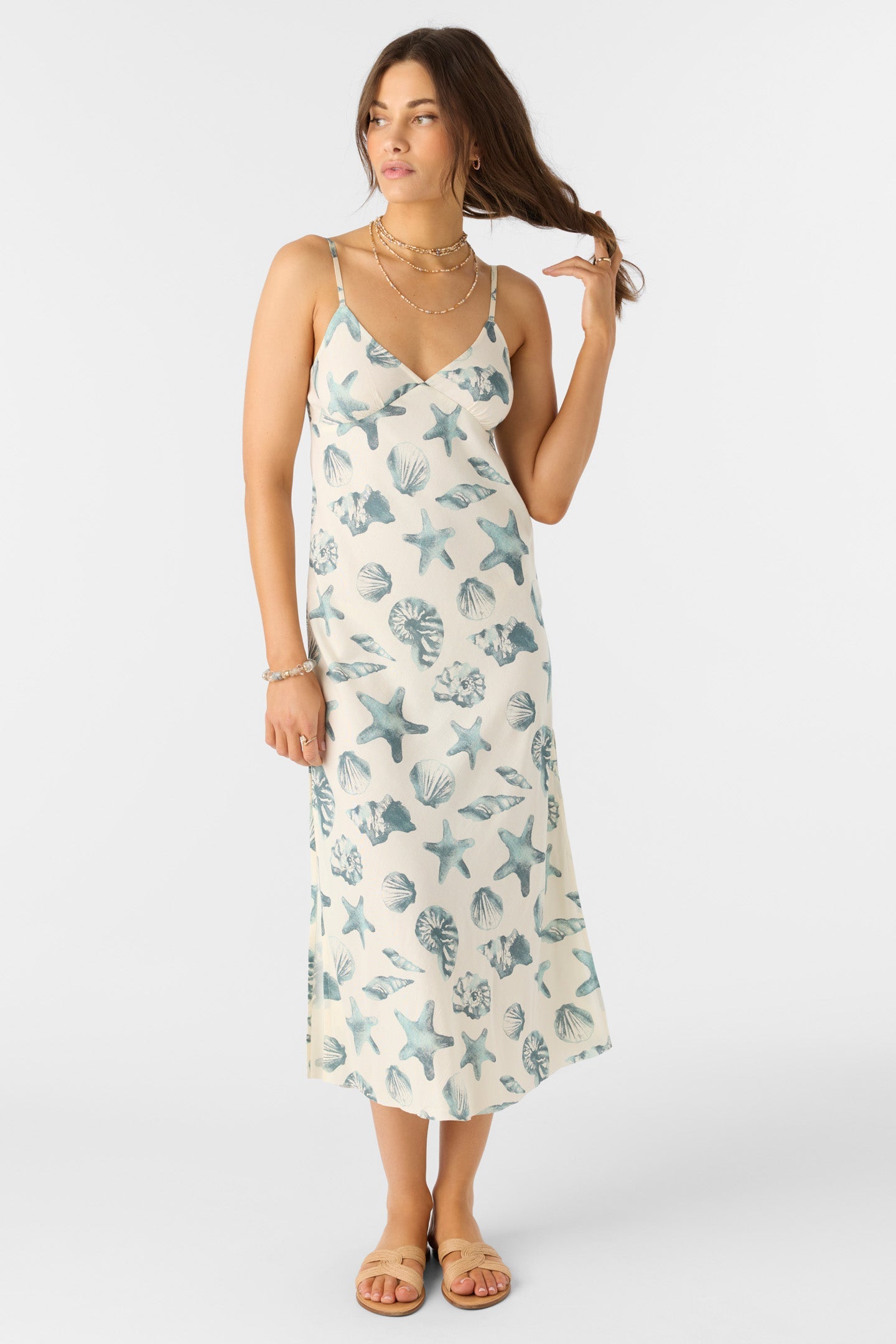O'neill Luana Midi Dress - Winter White / L O'neill Luana Midi Dress - Winter White / L