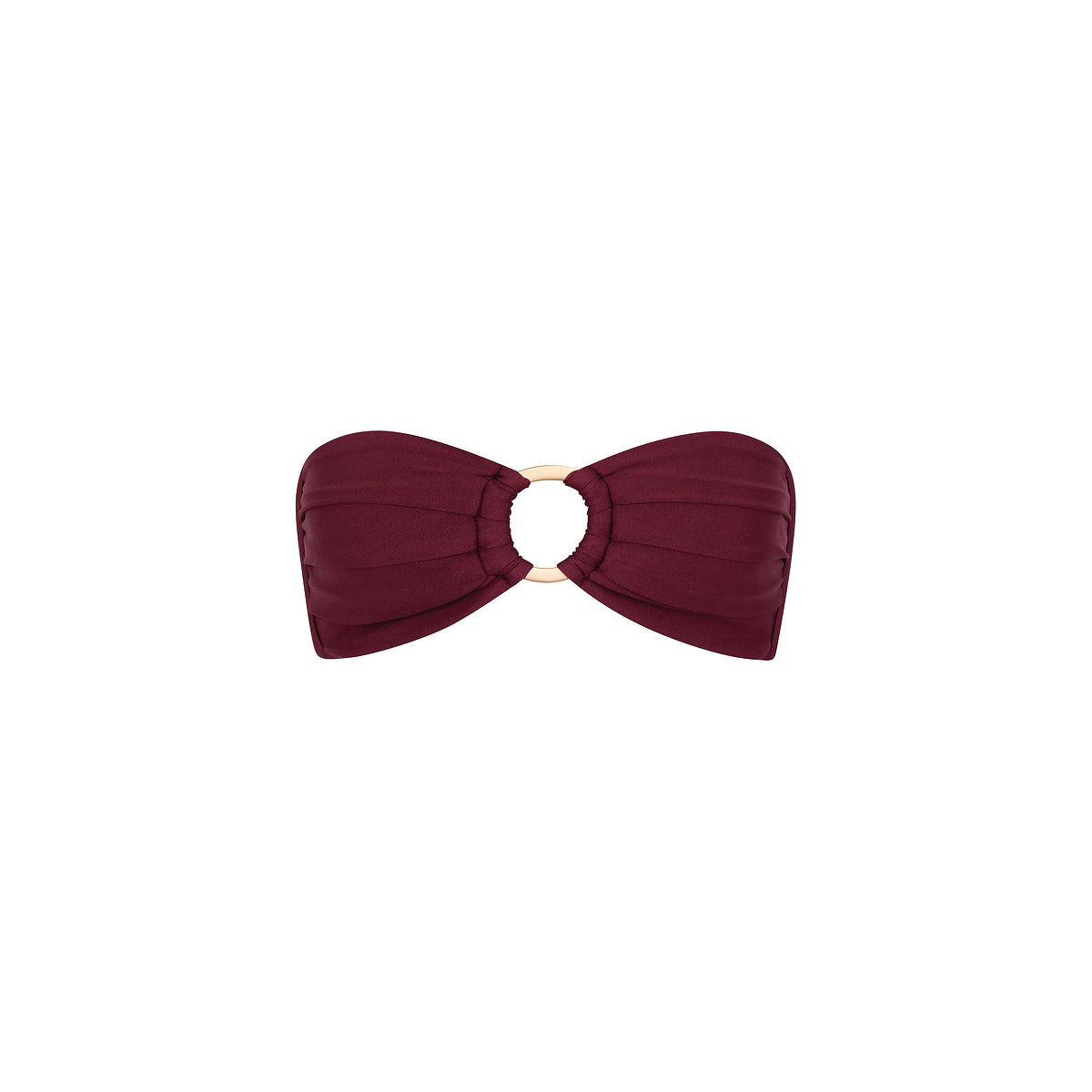 Strapless Bandeau Top - Sangria Shimmer