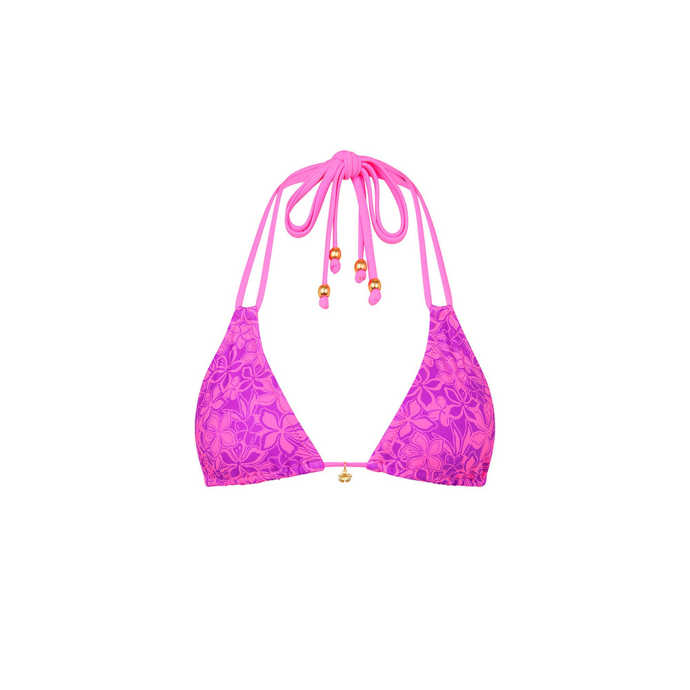 Halter Bralette Top - Bubble Berry