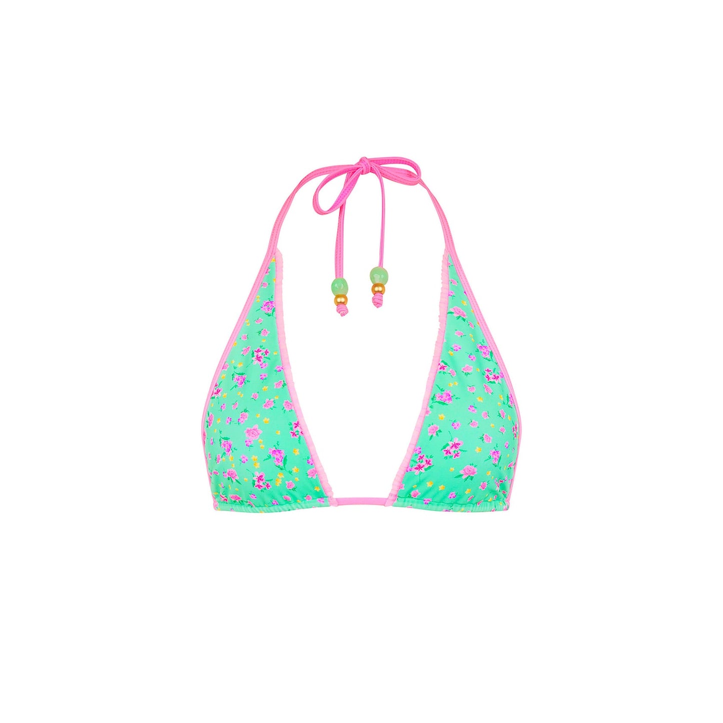 Decorative Bind Halter Top - Mint Macaron