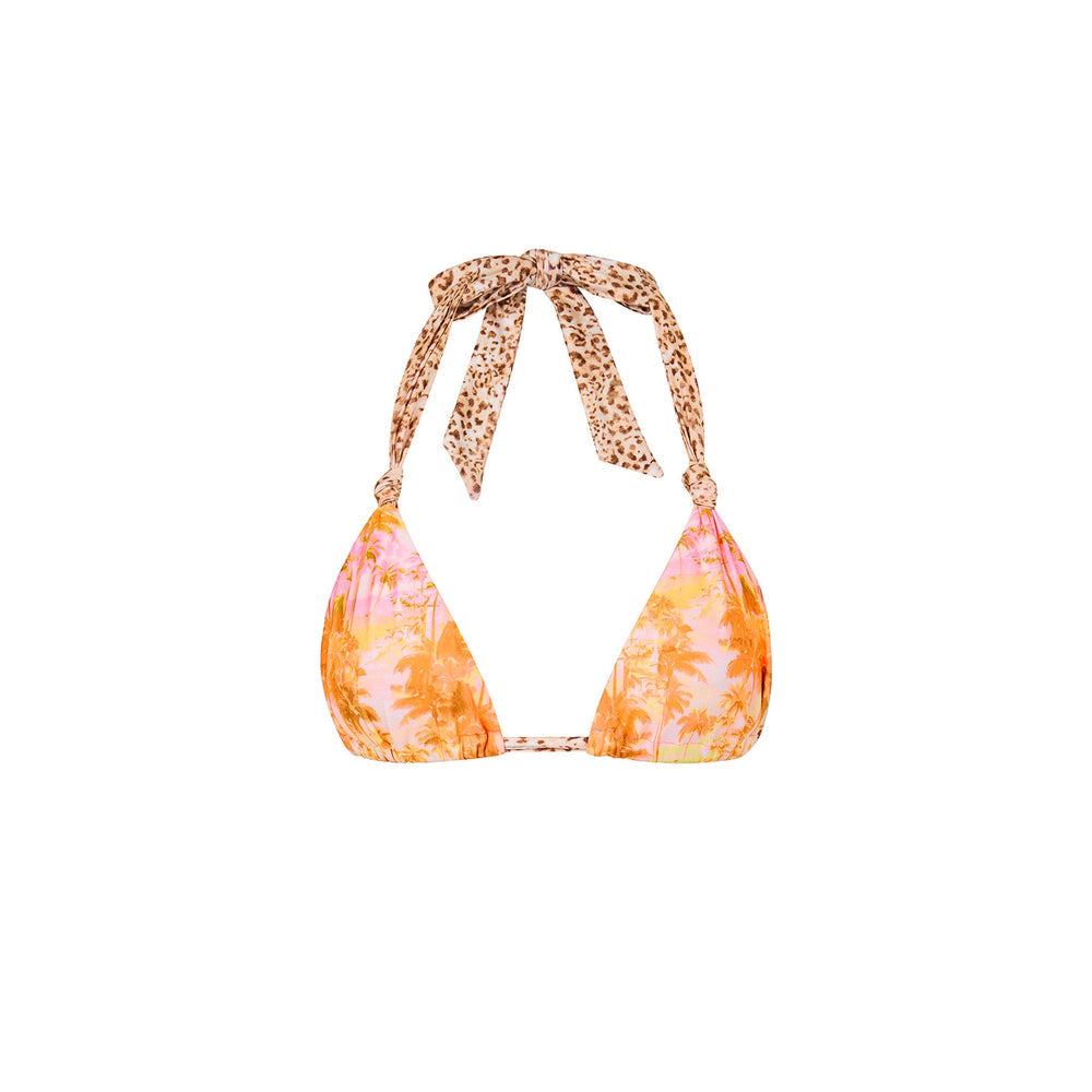Soft Knot Halter Top - Wild Skies Shimmer