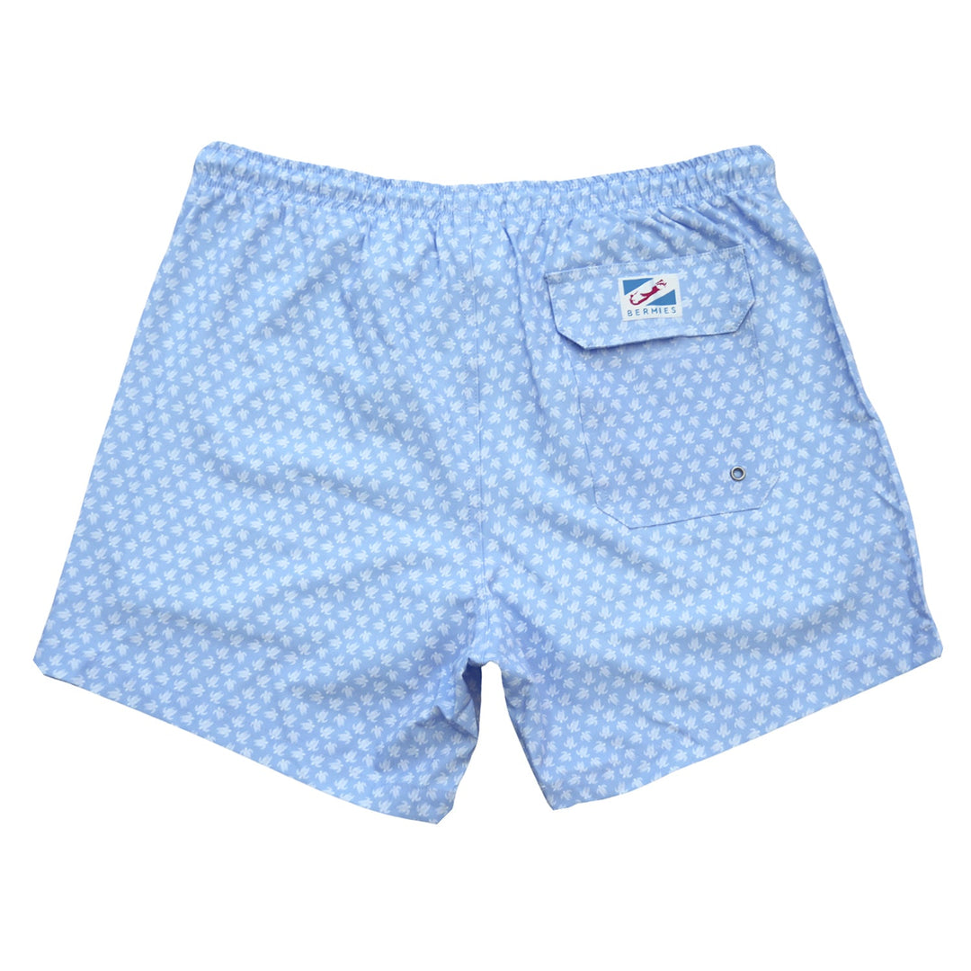 Classic Swim Shorts with Compression Liner - Tribal Turtles