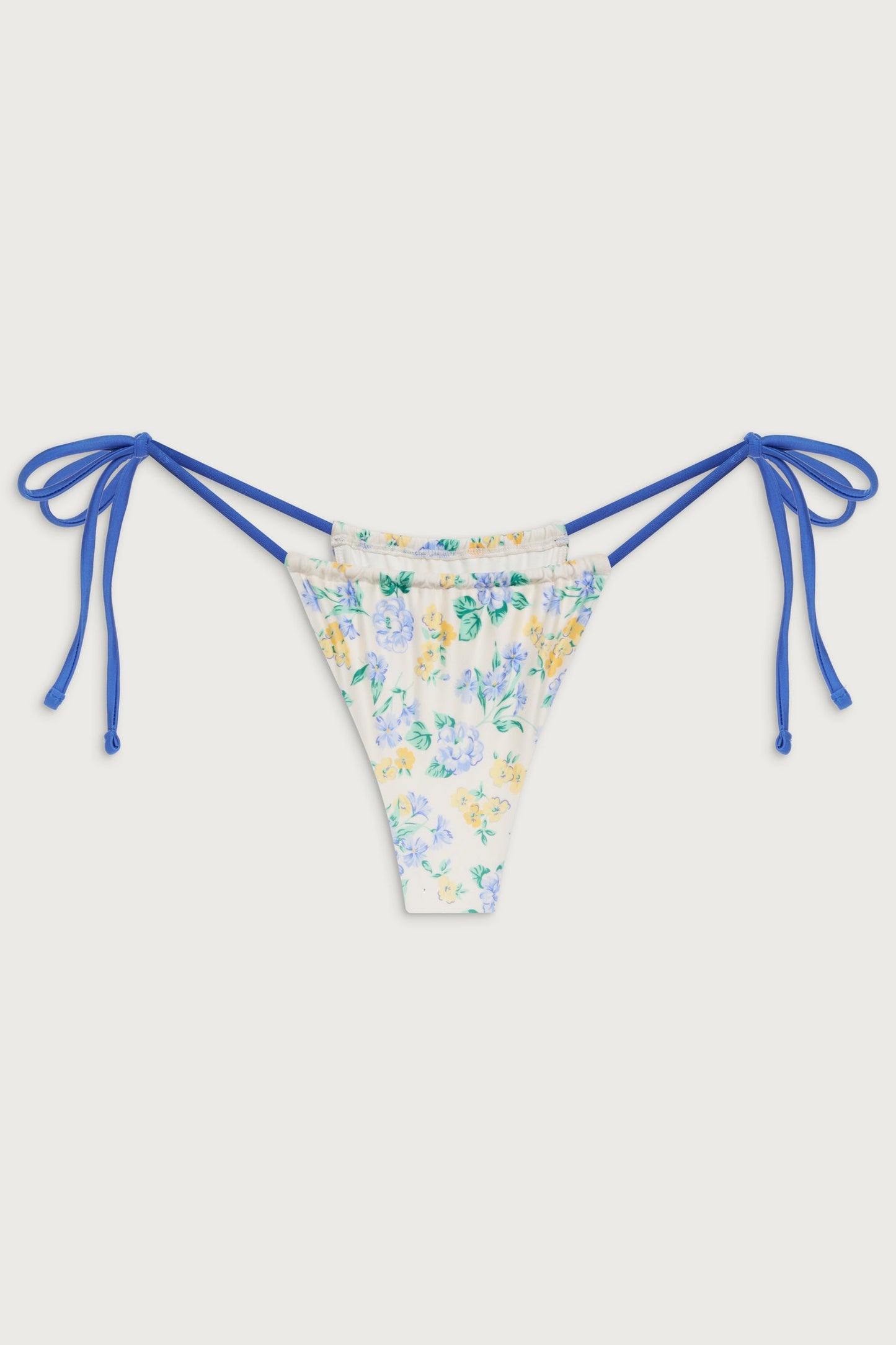 Tia Satin Tie Side Bottom - Coastal Floral