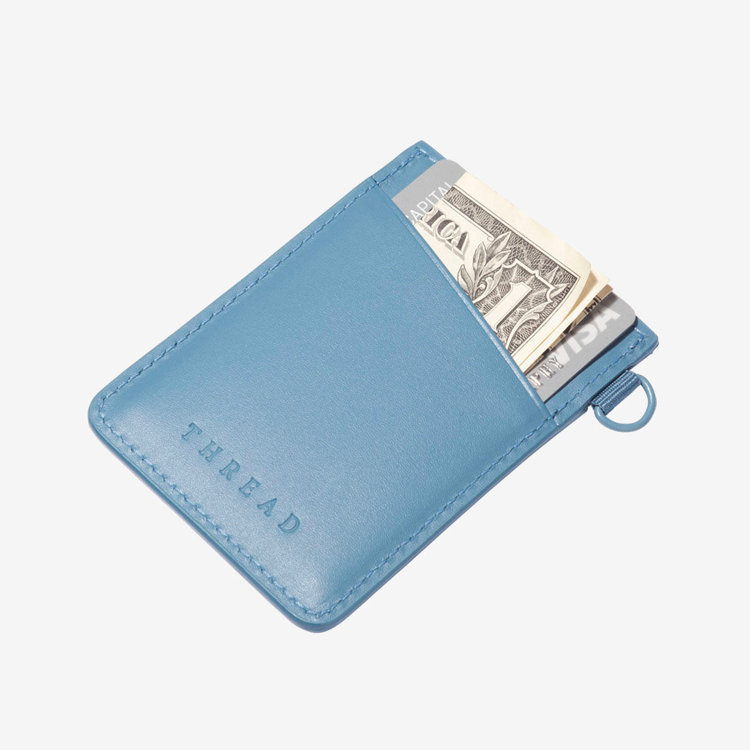 Vertical Wallet - Surf Blue