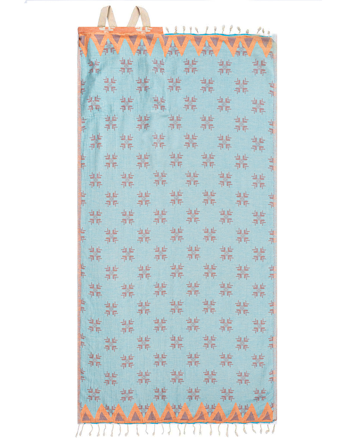 Turkish Towel Bag - Nori (Coral)