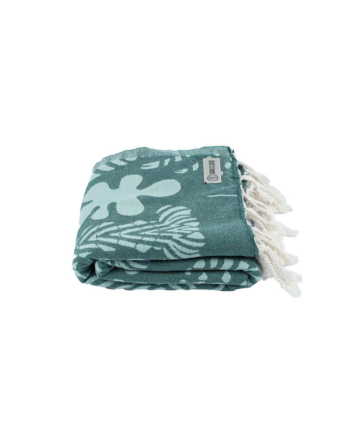 Zipper Pocket Turkish Towel - Lumen (Teal)