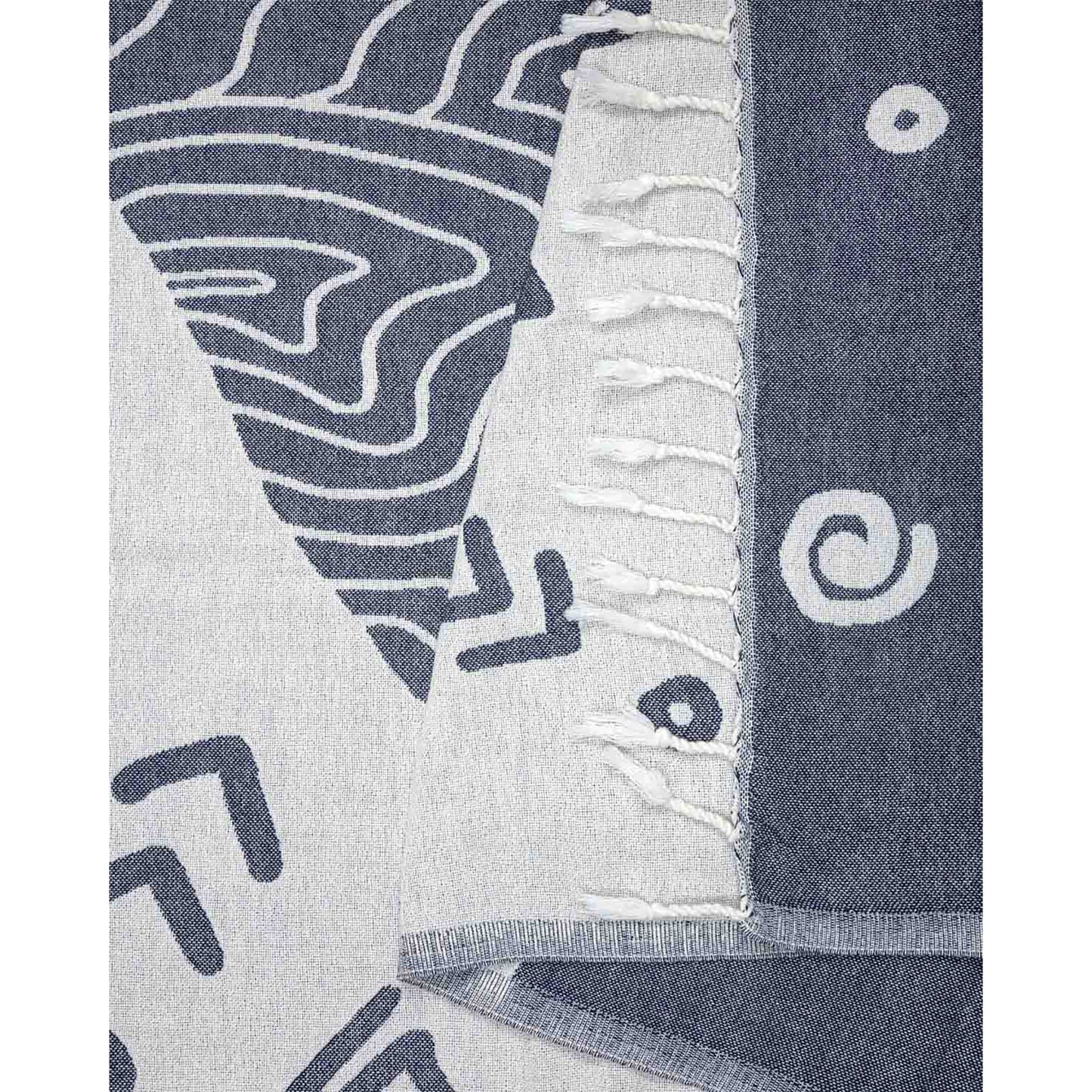 Large Turkish Towel - Mr. Ray (Navy)