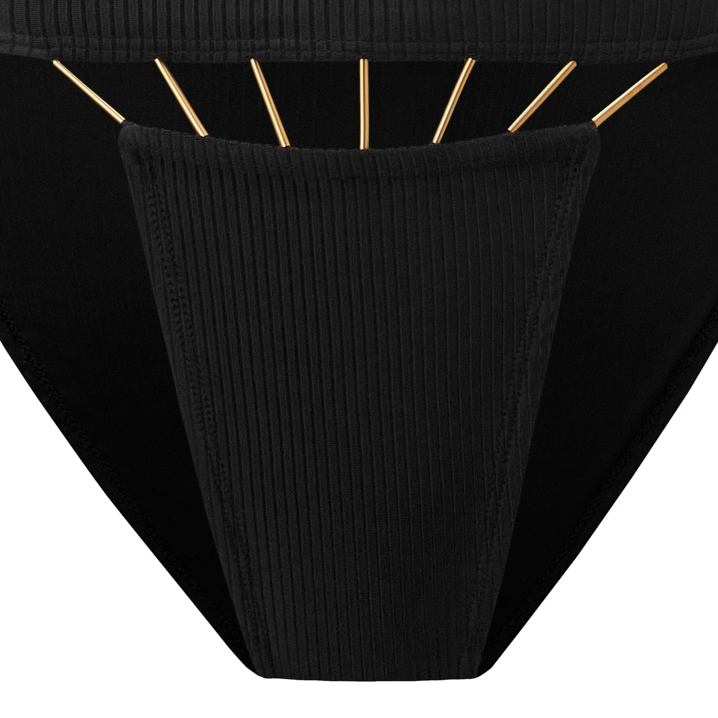 Akosha Native Bottom - Onyx/Gold Bars