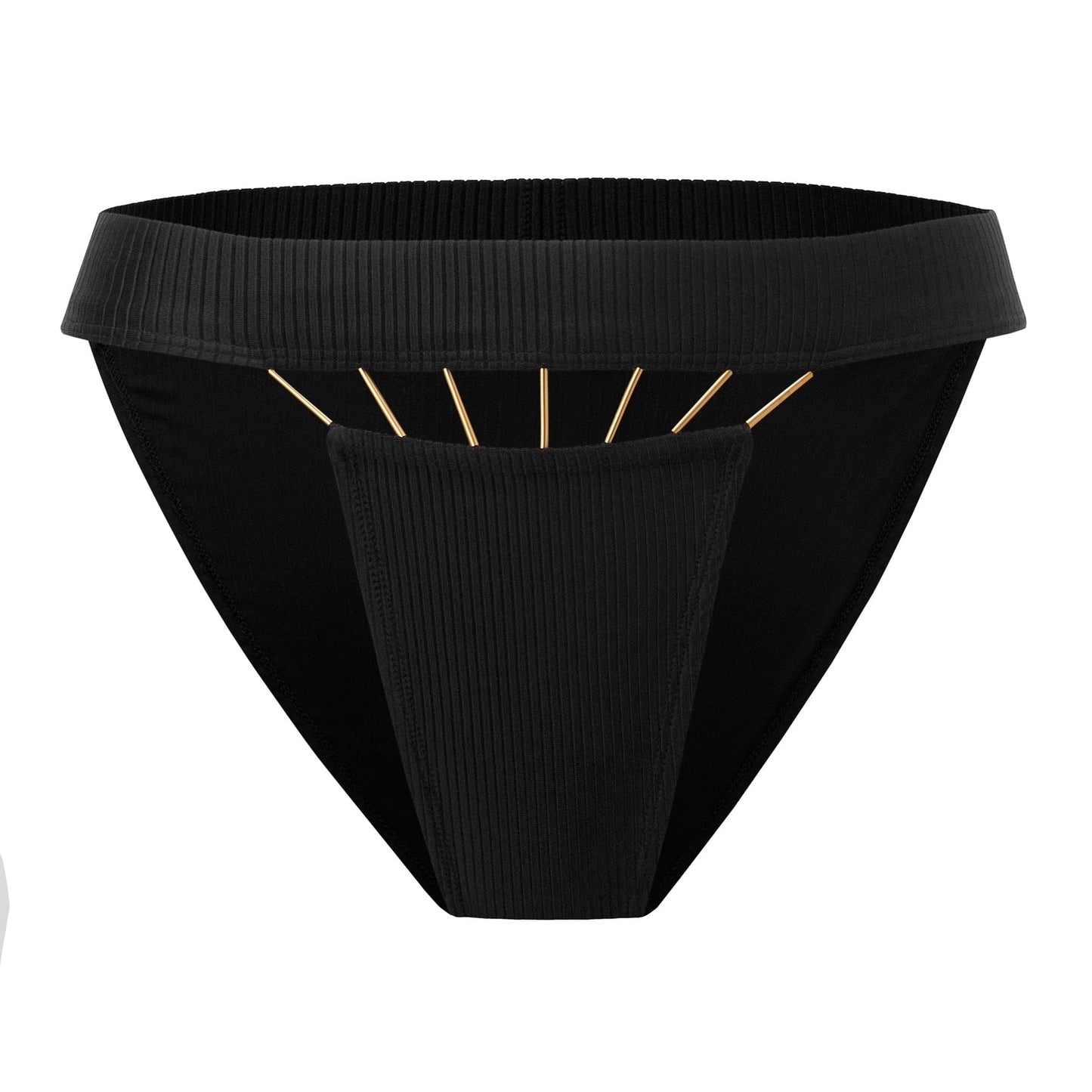 Akosha Native Bottom - Onyx/Gold Bars