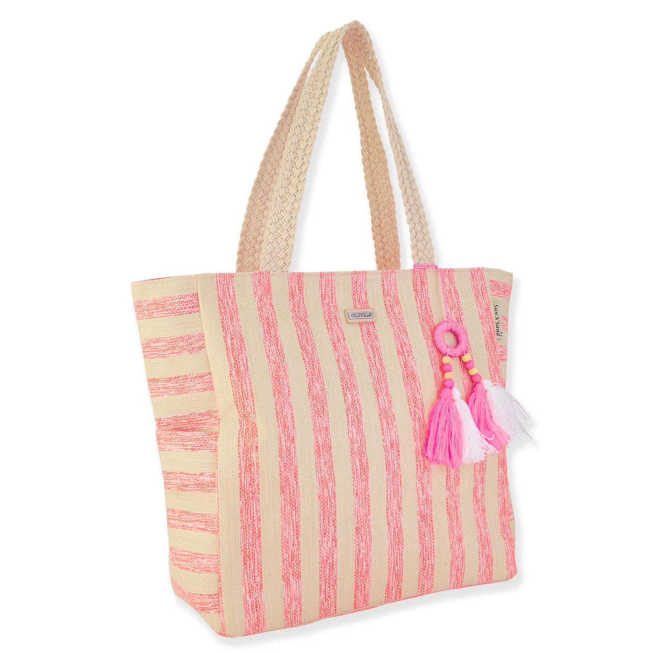 Shoulder Tote - Pink Stripe