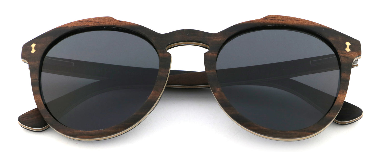 Wood Sunglasses - Santa Ana - Black