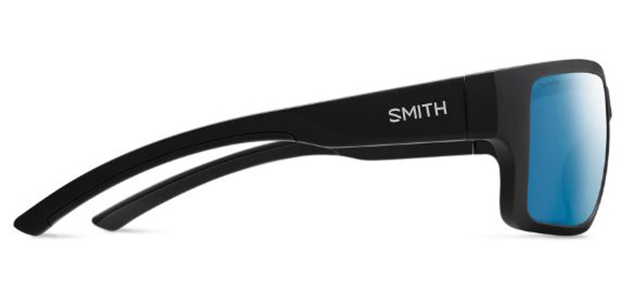 Outback Sunglasses - Matte Black/ChromaPop Polarized Blue Mirror