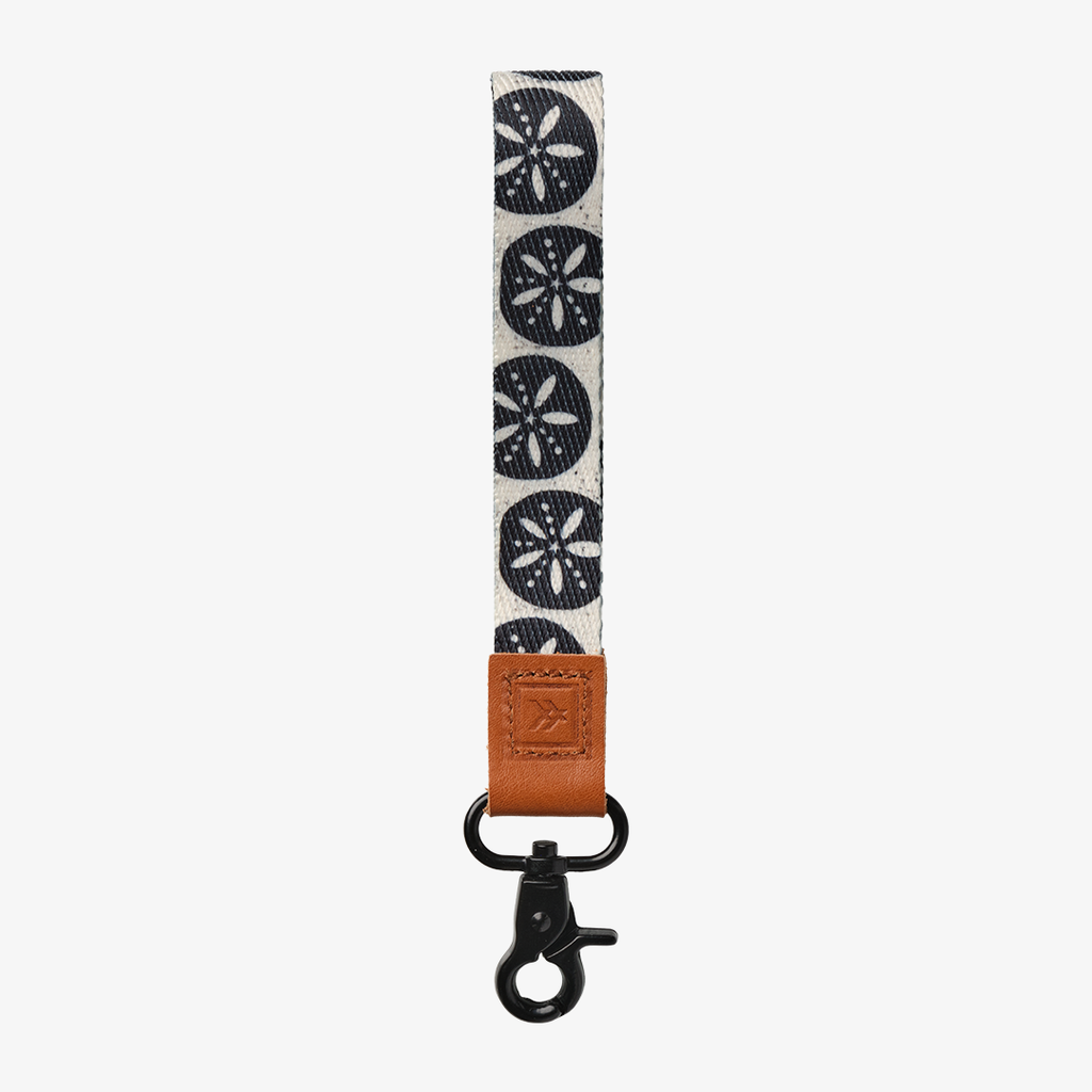 Wrist Lanyard - Sand Dollar (Black)