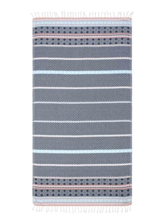 Turkish Towel - Crystal Stripe (Navy)