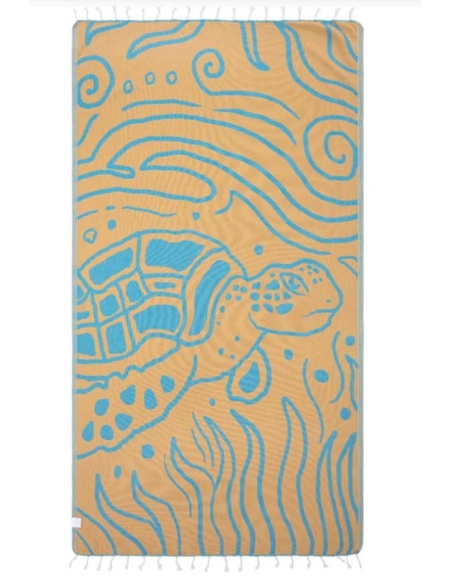 Turkish Towel - Sandy The Turtle (Blue)