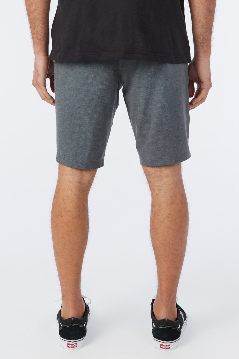 Stockton Print 20" Hybrid Shorts - Black