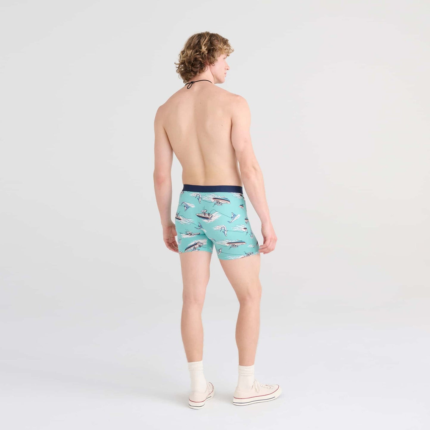 Ultra 5" Boxer Brief - Sharkski (Turquoise)