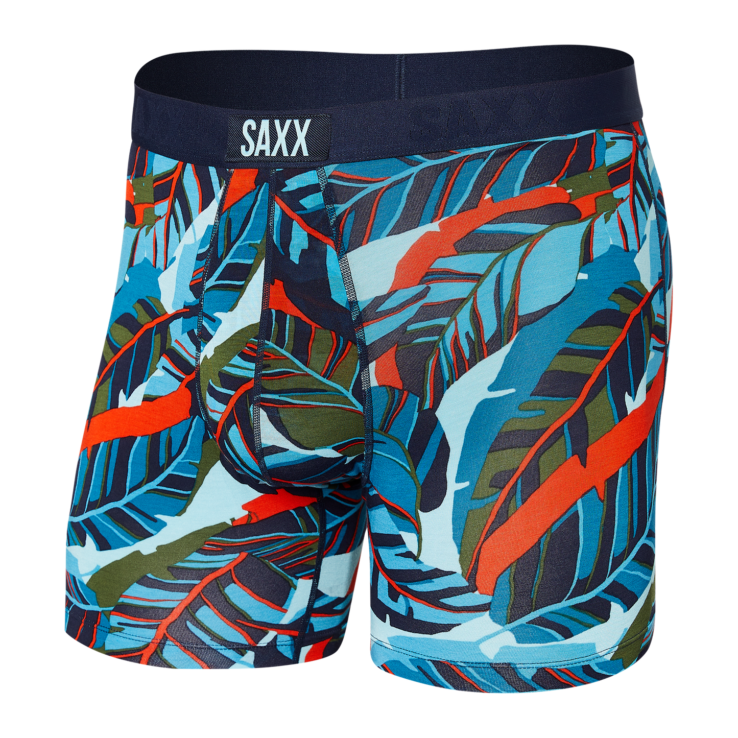 Vibe 5" Boxer Brief - Blue Pop (Jungle)