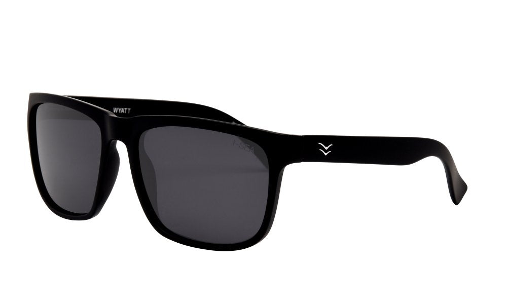 Wyatt Sunglasses - Black/Smoke