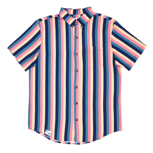 Rayon Stretch Short Sleeve Button-Down Shirt - Saturday
