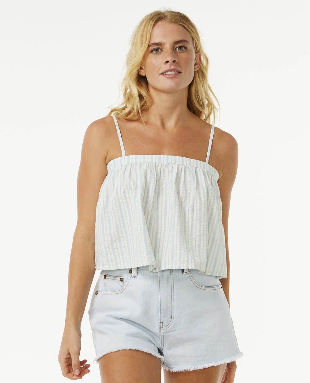 Hilo Top - Blue/White