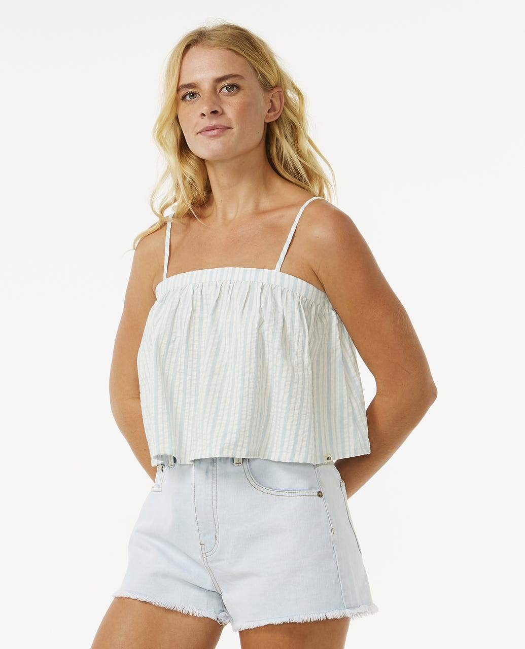 Hilo Top - Blue/White