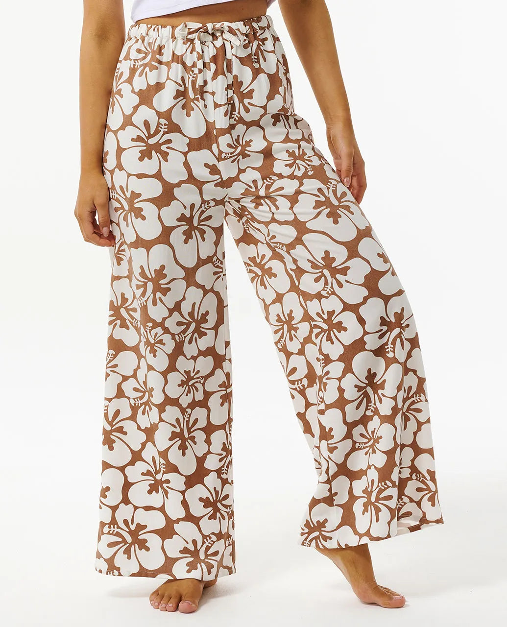 Hibiscus Heat Pants - Brown