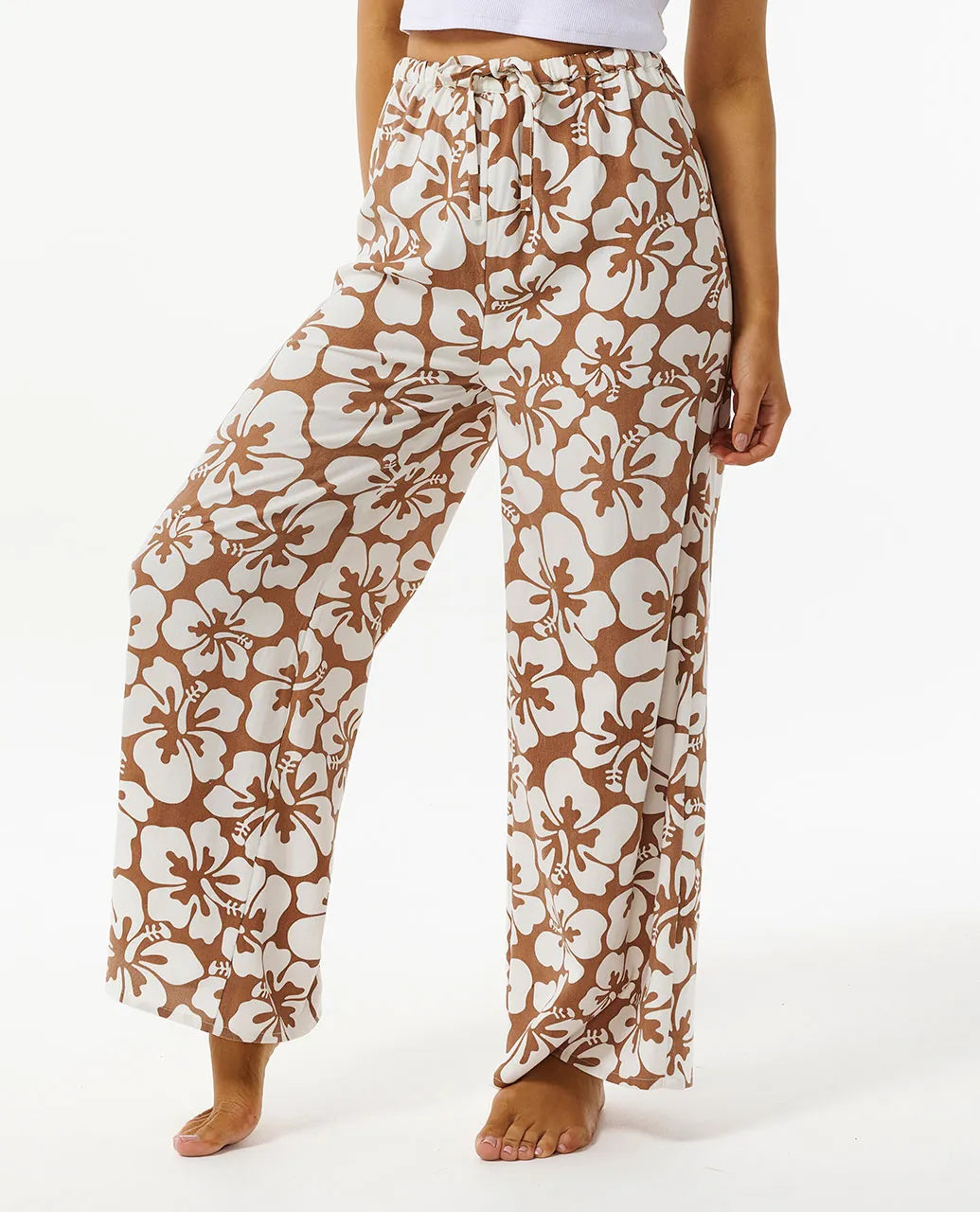 Hibiscus Heat Pants - Brown