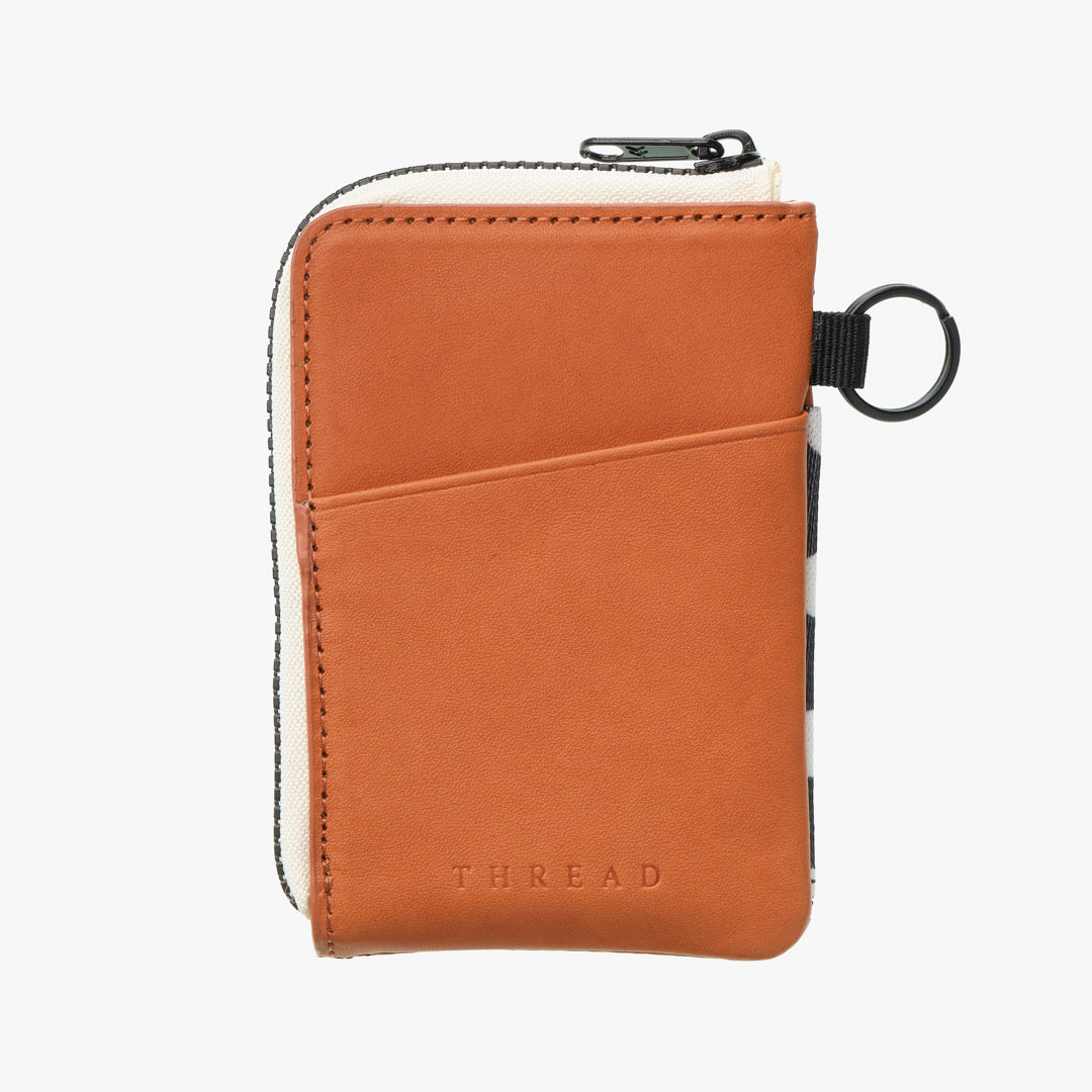 Leather Zip Wallet - Polka Dot