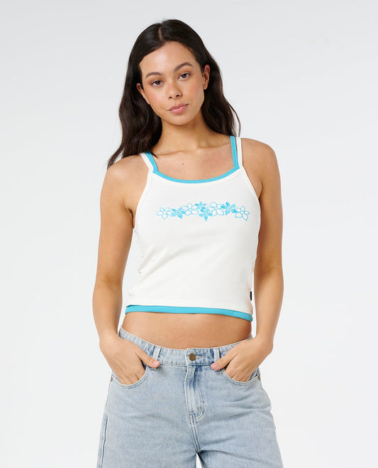 Half Moon Bay Layered Tank - Bone