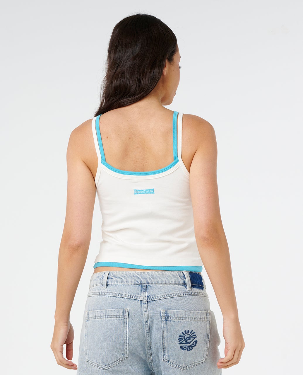 Half Moon Bay Layered Tank - Bone
