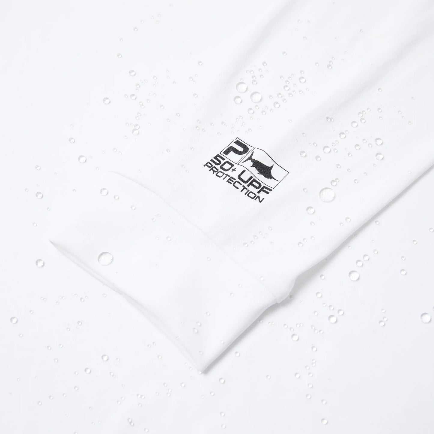 Long Sleeve UPF Sun Shirt - Aquatek Icon Americamo - White