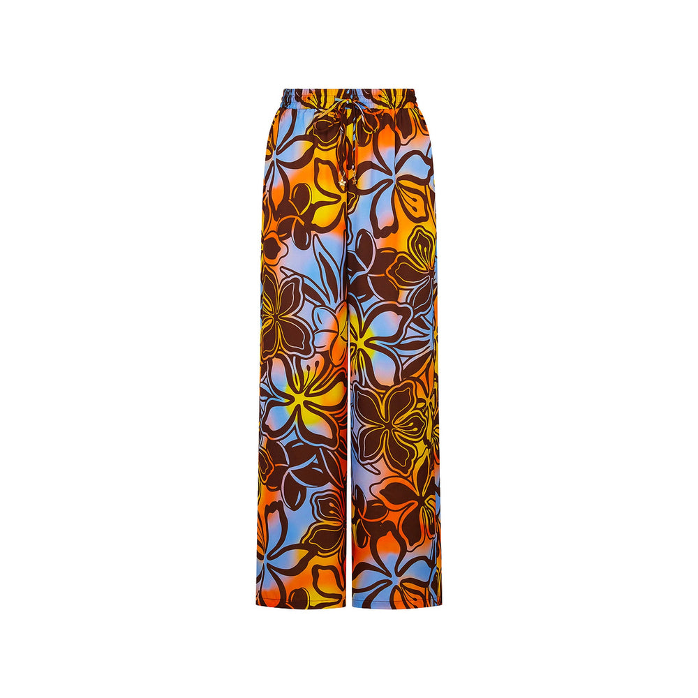 Drawstring Resort Pants - Frangipani Fizz