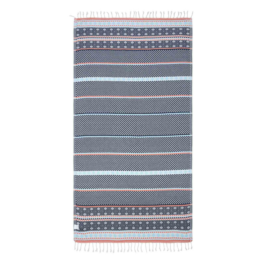Turkish Towel - Crystal Stripe (Navy)