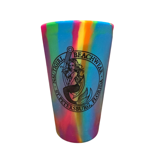 Silicone Pint Cup - Hippie Hops (Rainbow)