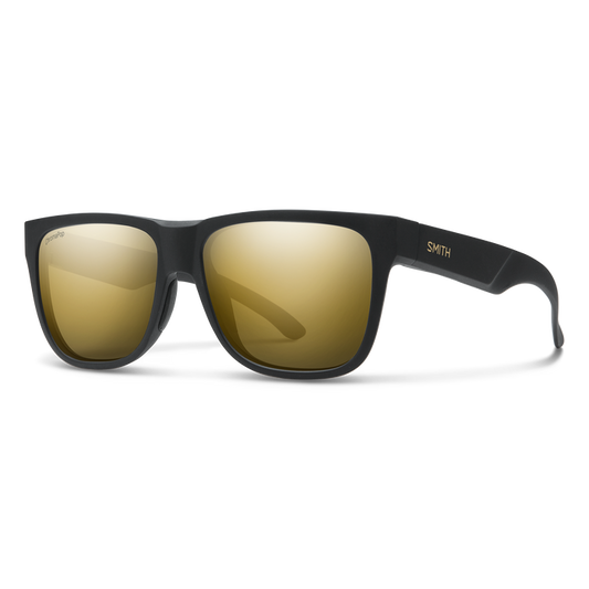 Smith Sunglasses - Lowdown 2 - Matte Black Gold/ChromaPop Polarized Black Gold