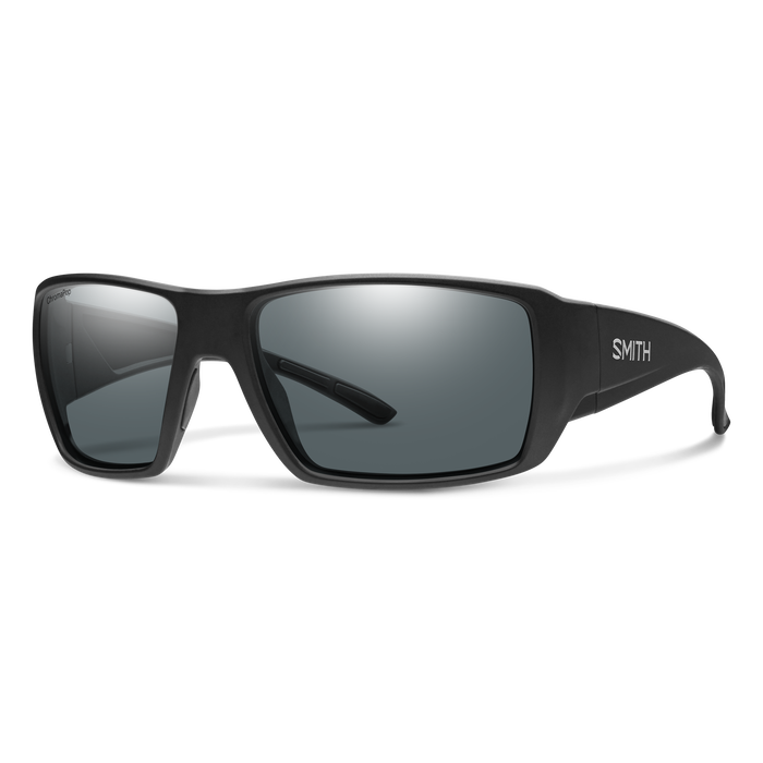 Guide's Choice XL Sunglasses - Matte Black/ChromaPop Polarized Glass Grey