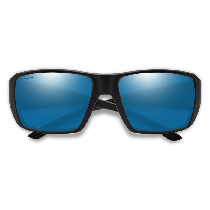Guide's Choice XL Sunglasses - Matte Black/ChromaPop Polarized Glass Blue Mirror