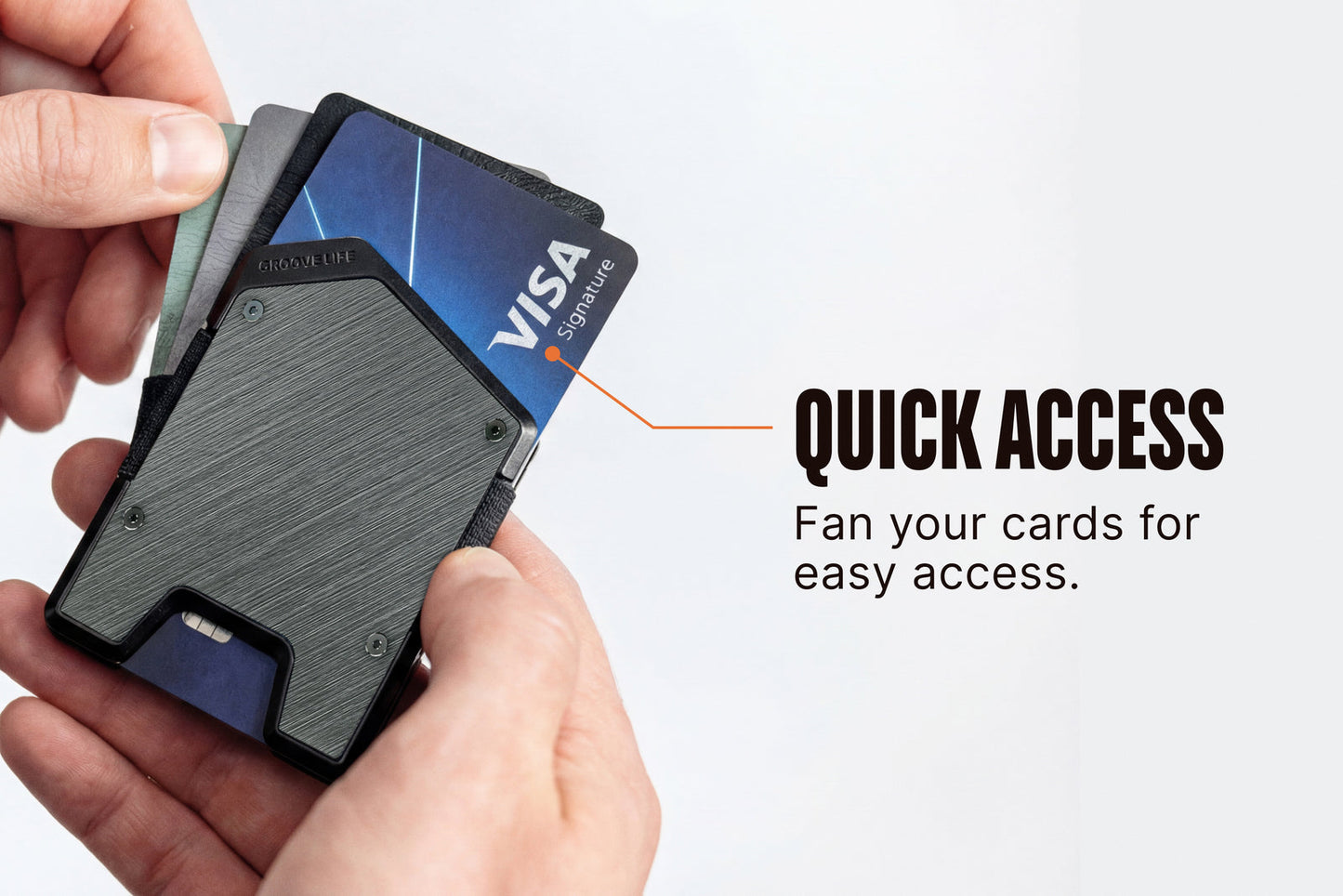 Groove Stealth Wallet - Black/Black