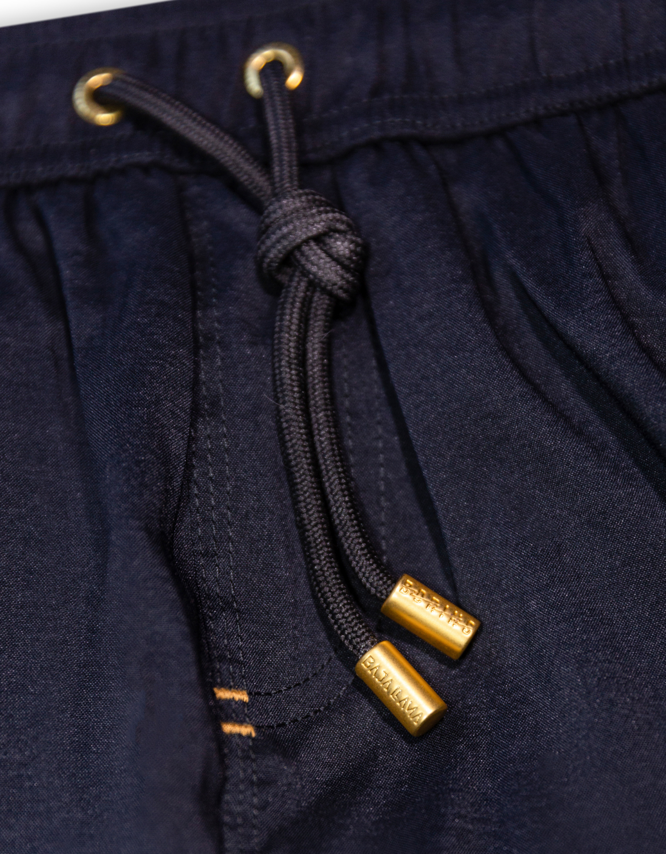 Neptune Elastic Waist Swim Shorts - Fort Knox (Black)