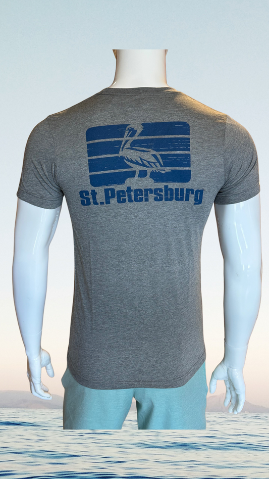 NGB T-Shirt SS - Grey - Blue St. Pete Pelican