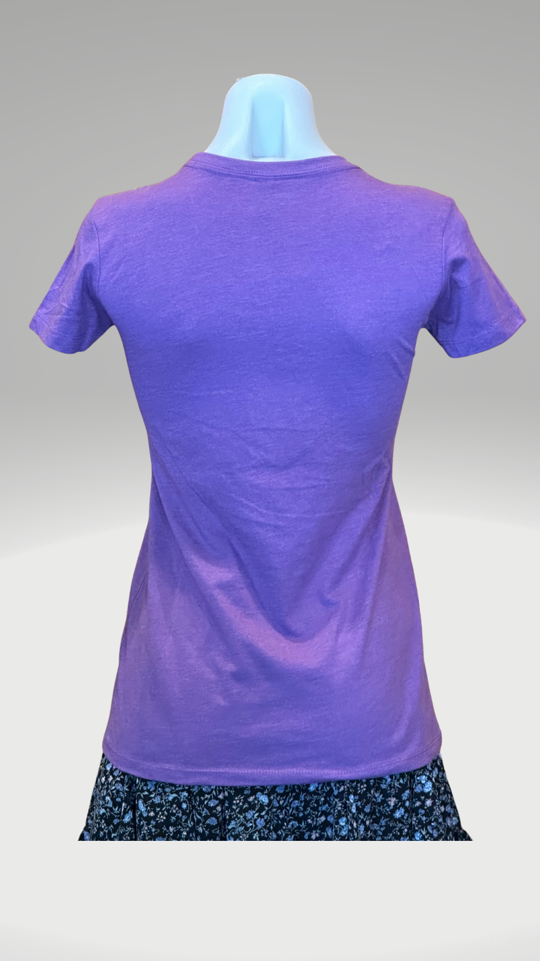 Women's Short Sleeve T-Shirt - Purple - Kaia Logo (Front) - White Text