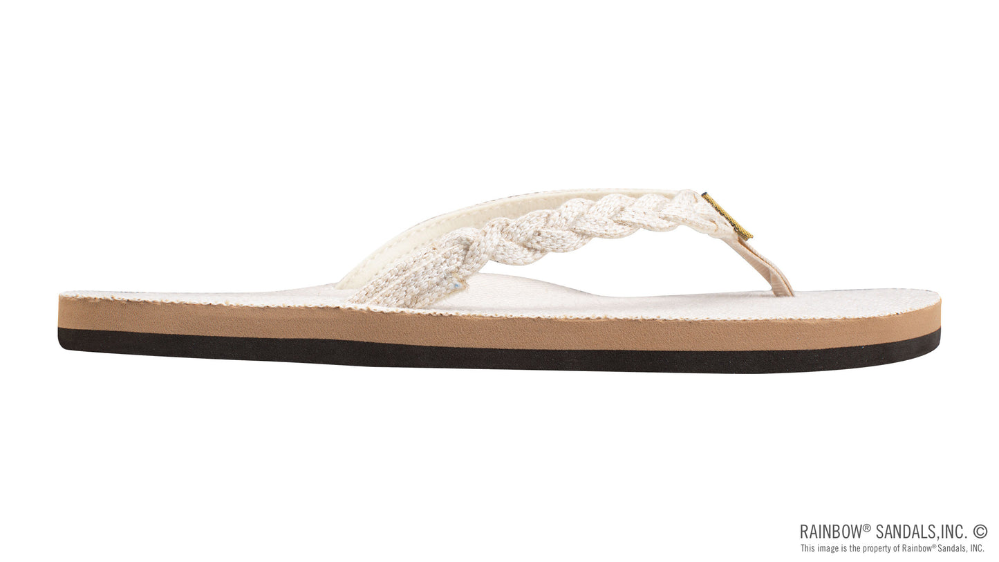 Flirty Braidy Hemp Sandals - Natural