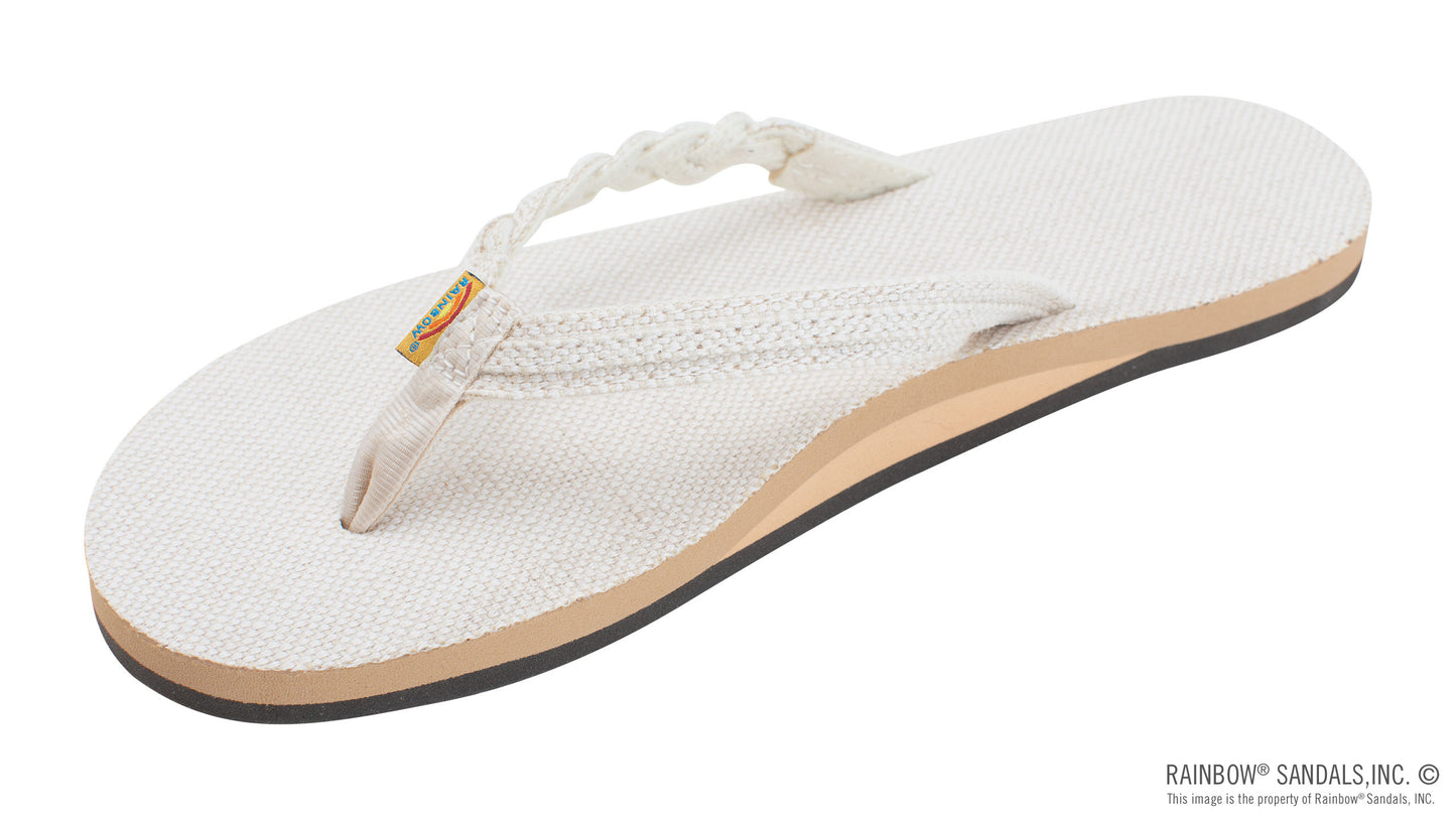 Flirty Braidy Hemp Sandals - Natural