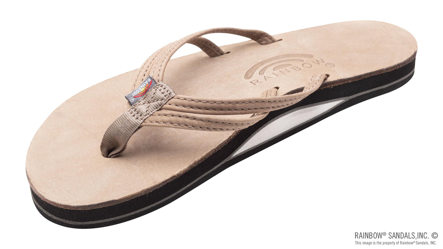 Sandpiper Luxury Leather Double Strap Sandals - Stone Grey