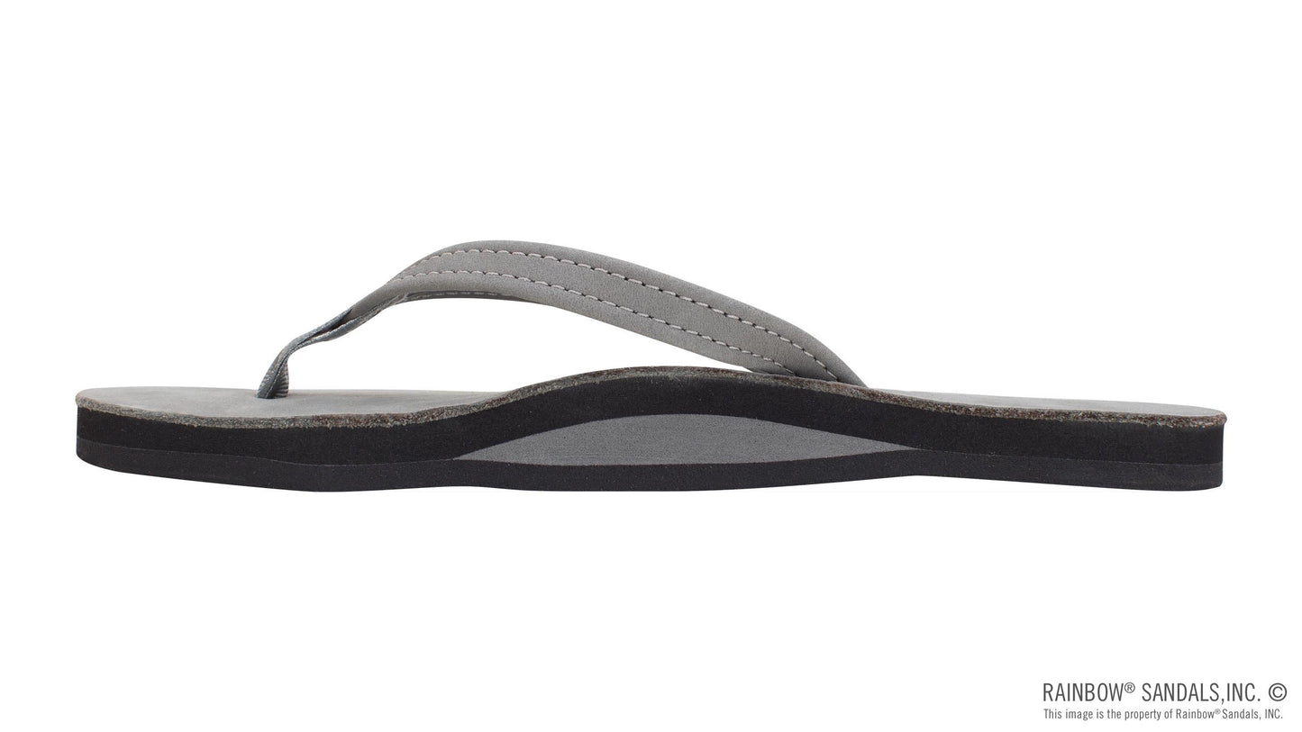Single Arch Narrow Strap Sandals - Grey