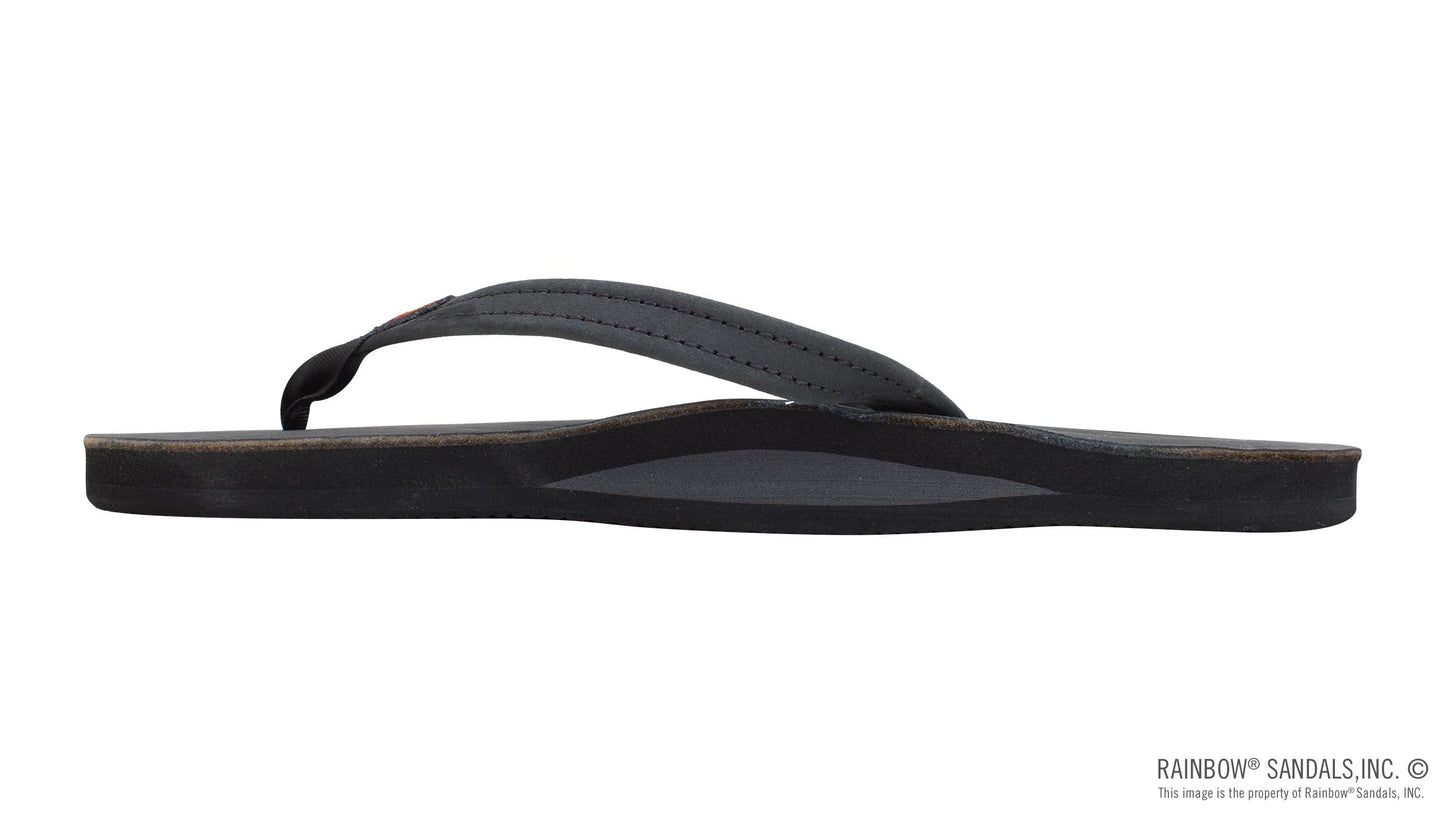 Single Arch Narrow Strap Sandals - Premier Black