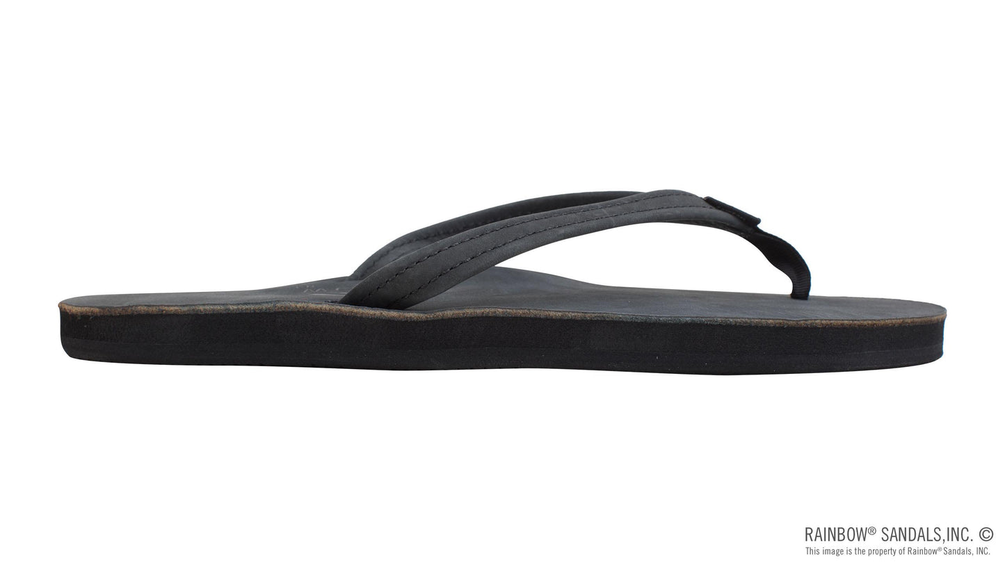 Single Arch Narrow Strap Sandals - Premier Black